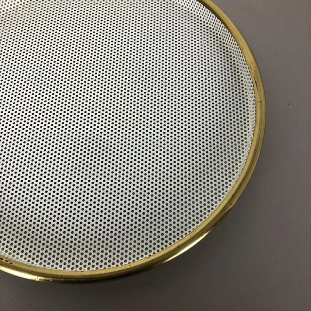 French Rigituelle Metal Tray in the style of Mathieu Mategot, 1960s For Sale - Image 13 of 16