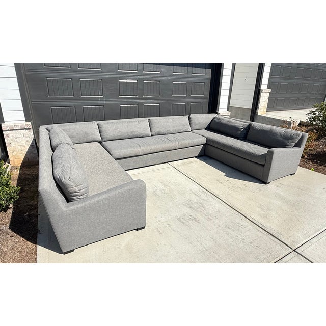 This sectional has never been placed in a home it was previously staged in a interior design studio. It is in excellent...