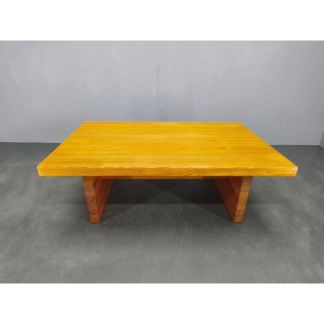Vintage Scandinavian Pine Coffee Table, 1960s For Sale - Image 4 of 13
