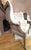 Wood A Pair of Tufted Wingback Chairs in Ivory by Restoration Hardware Attributed to Ralph Lauren Heppelwhite Chairs For Sale - Image 7 of 18