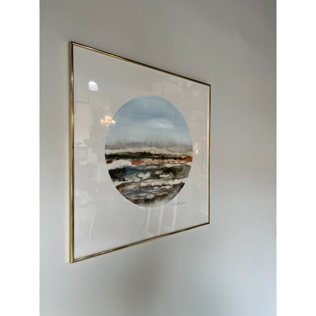 1982 JOANE MILLER RAFFERTY "CENTER CIRCLE DAYLIGHT SERIES" Up for sale this Fabulous expressionist abstract painting on...