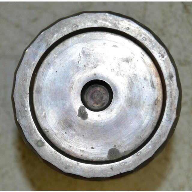 1970s Pair of 1970s Monumental Lucite & Faceted Bronze Detail For Sale - Image 5 of 9