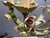 Metal Italian Tole & Ceramic Floral Chandelier, 1960s For Sale - Image 7 of 18