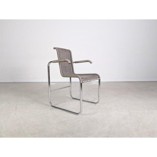 Woven Grey D26E Cantilever Armchair from Tecta For Sale - Image 4 of 9