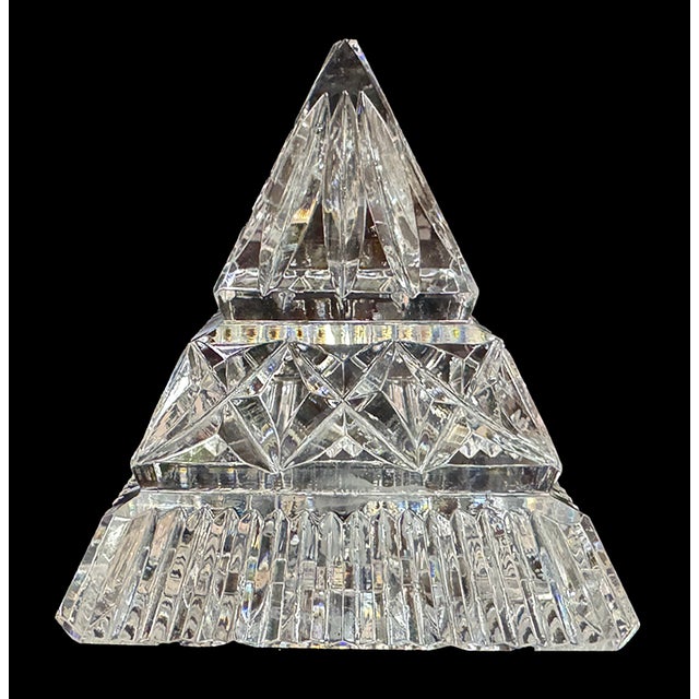 1970s Waterford Crystal Pyramid Paperweight For Sale In Seattle - Image 6 of 12