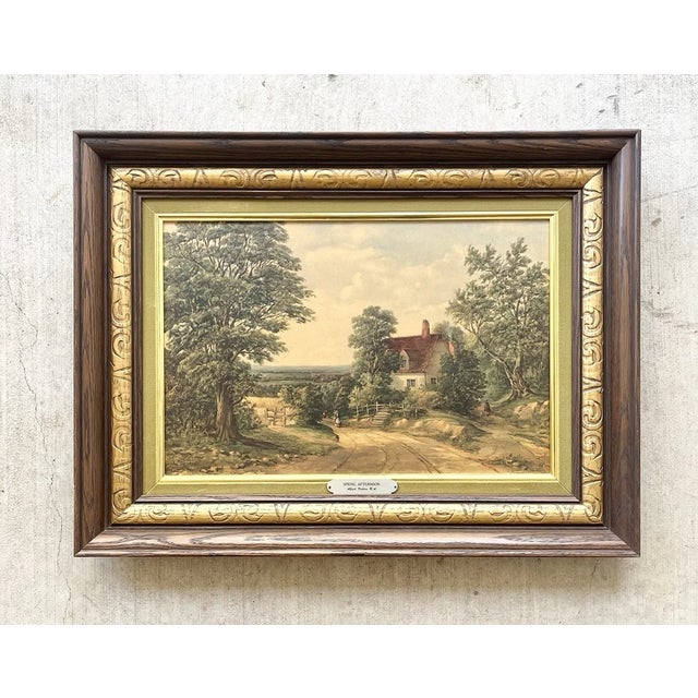 Alfred Vickers “Spring Afternoon” Vintage Framed Reproduction Print 24”X18” Good vintage condition. No damage to print or...