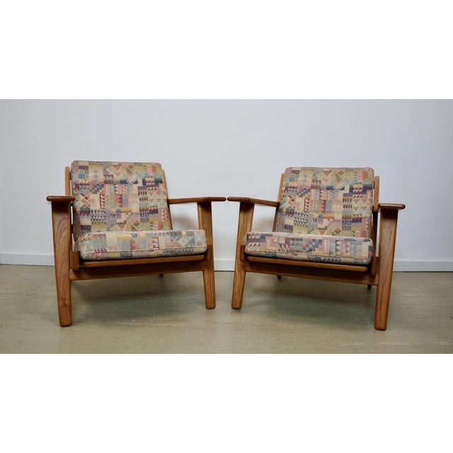 1950s GE-290 Armchairs in Teak by Hans J Wegner for Getama, 1950s, Set of 2 For Sale - Image 5 of 10