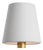 Visual Comfort Signature 5" Linen Soft Empire Shade For Sale