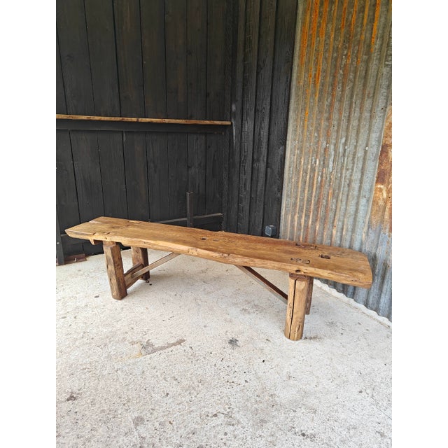 Brutalist Workbench Console, 1890s For Sale - Image 12 of 18