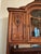 Antique French Carved Walnut Buffet a Deux Corps With Rouge Marble Top For Sale In Baton Rouge - Image 6 of 12