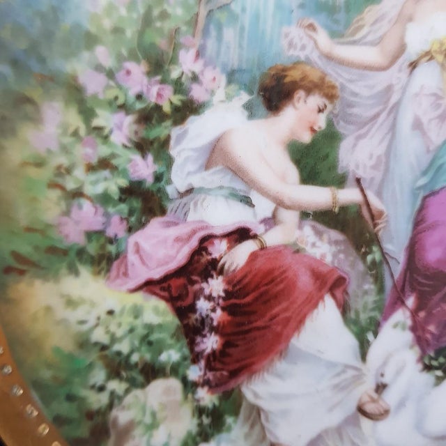 Antique Oval Tray with Handles For Sale - Image 5 of 10