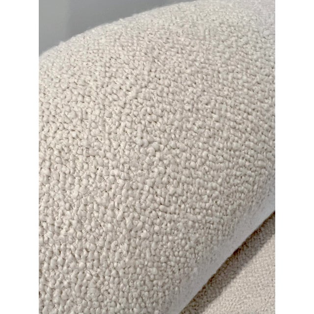 Wood Flemming Lassen Tired Man Lounge Chair by Audo Copenhagen in Boucle For Sale - Image 7 of 10