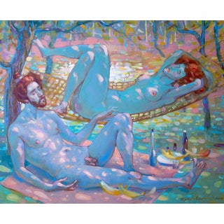 Acrylic Painting in Two Nicolay Vydcovsky For Sale
