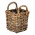 Late 20th Century Hand Woven Willow Basket For Sale