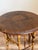 Antique English Tortoiseshell Bamboo Side Table, Woven Rush Top For Sale - Image 10 of 12