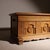 Carved Oak Chest with Decorative Front, Germany, 1970s For Sale - Image 4 of 12