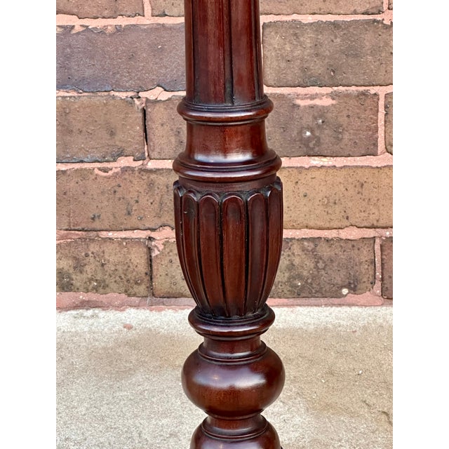 English 19th Century Mahogany Plant Stand on Tripod Base. For Sale - Image 10 of 10