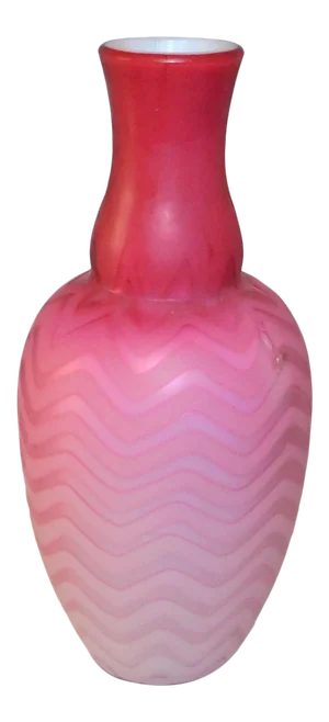 Late 19th Century Victorian Cased Glass Vase
