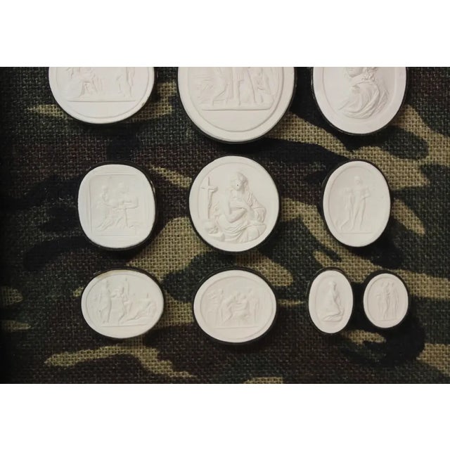 Pair of Framed Antique Intaglios For Sale - Image 11 of 13