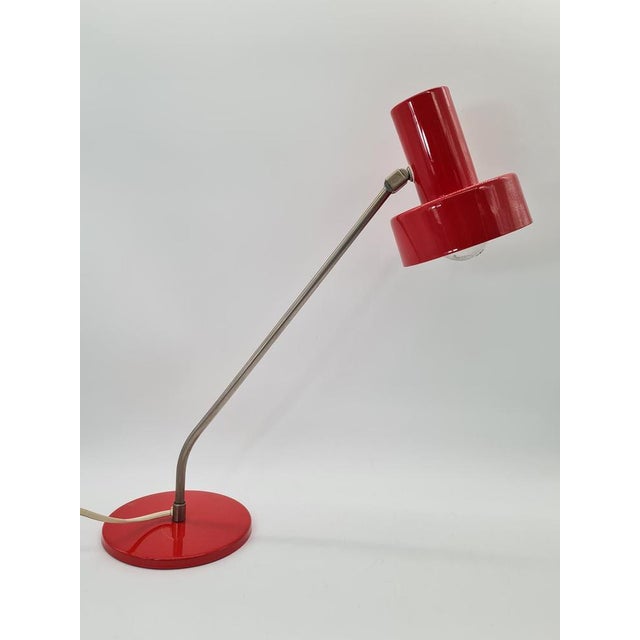 Modern Modernist Red Desk Lamp from Elma, 1970s For Sale - Image 3 of 14