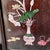 1990s Vintage Chinese Rosewood Table Screen With Mother of Pearl "Antiques" Inlay For Sale - Image 5 of 9