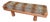 Bench with Conical Legs and Animalier Fabric from Artigianato Italiano, 2000s For Sale