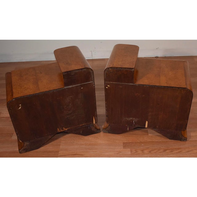 1920s Antique Art Deco Birdseye Maple Nightstands a Pair Chairish