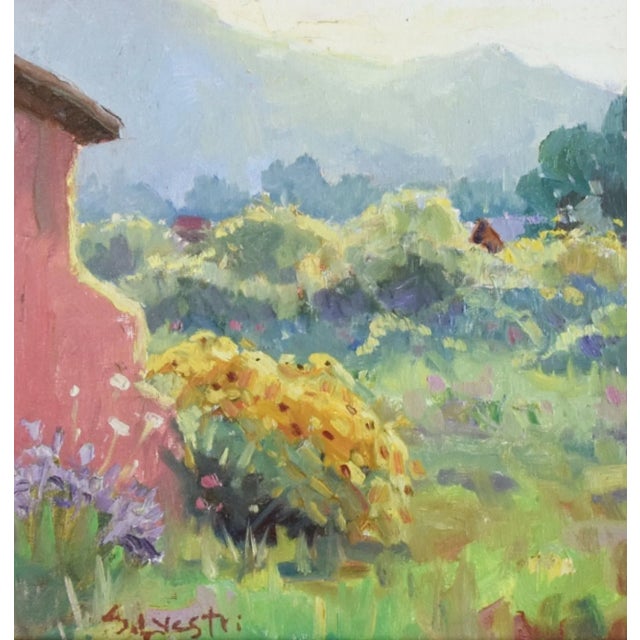 Silvio Silvestri, Listed Artist Taos New Mexico Landscape Oil Painting W/ Antiqued Gold Wood Frame For Sale In Los Angeles - Image 6 of 11