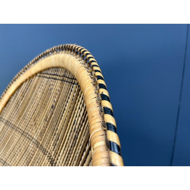 Vintage Wicker Peacock Chair, 1970s For Sale - Image 15 of 15