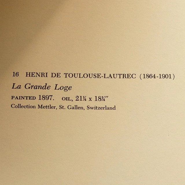 1950s After Toulouse-Lautrec "The Grand Theater Box" Vintage Full Color Print For Sale - Image 4 of 8