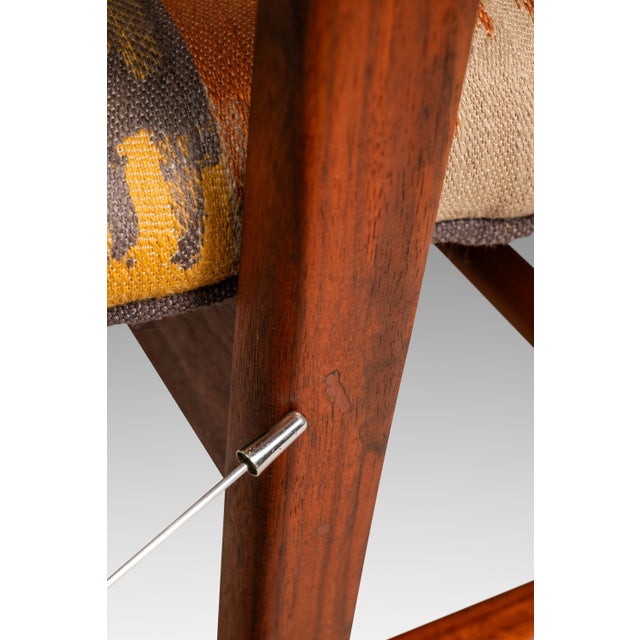 Set of Two (2) Mid-Century Danish Modern Armchairs in Teak W/ Bespoke Fabric by Erik Kirkegaard for Høng Stolefabrik, Denmark, C. 1950's For Sale - Image 18 of 18