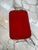 1970s Arlecchino Milano Red Serving Tray With Brass Handles For Sale - Image 5 of 9