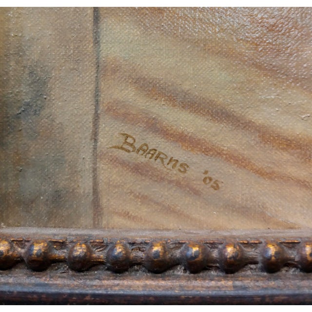 2000 - 2009 Anita Baarns - Cute Foxhound Puppy Relaxing -Oil Painting For Sale - Image 5 of 8