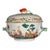 Chinese Export Famille Rose Tureen and Cover, Meissen-Style Harbor Scene With Cranes For Sale