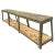 Farmhouse Mid 20th Century Long Narrow Industrial Work Console Table For Sale - Image 3 of 10