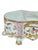 French Country Vintage Hollywood Regency Pink and Gold Floral Porcelain Footed Jardiniere For Sale - Image 3 of 11