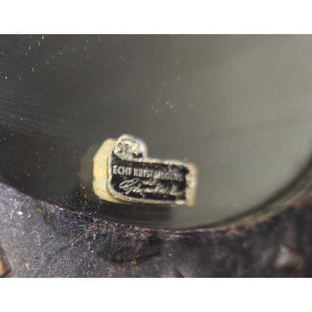 Vintage Brutalist Wall Mirror with Black Wrought Iron Frame, 1960s For Sale - Image 4 of 6