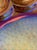 Vintage Indiana Glass Iridescent Gold Carnival Deviled Egg Platter or Relish Plate For Sale In Seattle - Image 6 of 12