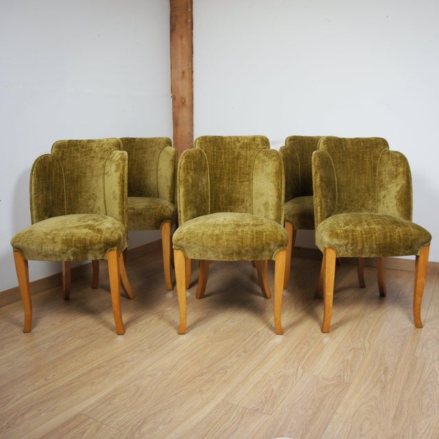 Art Deco Dining Suite by Harry & Lou Epstein, 1930s, Set of 7 For Sale - Image 10 of 18