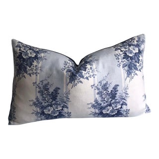Ralph Lauren Mapleton Linen Floral Lumbar Pillow Down and Feather Insert For Sale