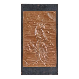 Raised Copper Panel in Vintage Style, 1960s For Sale