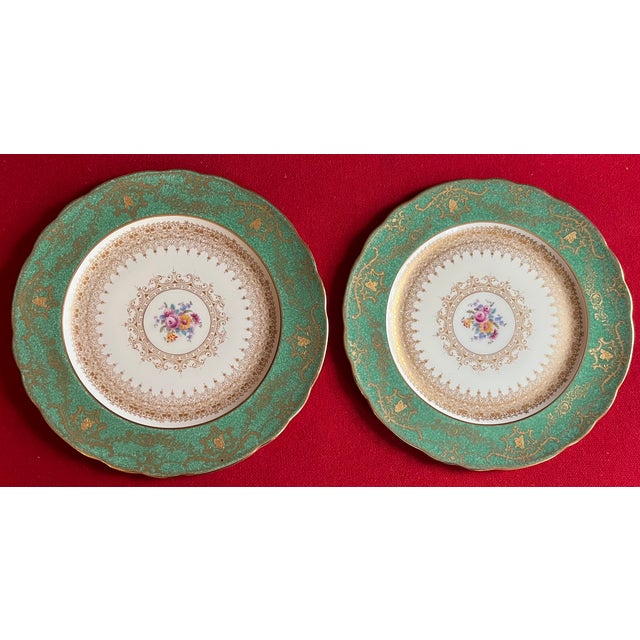 Antique Early 20th Century Porcelain Dinner Plates by George Jones & Sons China - Set of 12 For Sale In New York - Image 6 of 12
