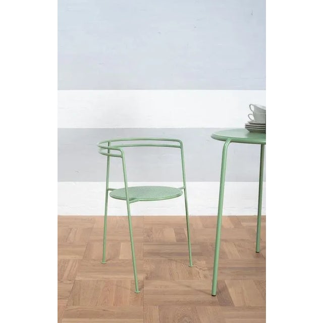 Sea green point chair by ok design dimensions: d 58 x w 50 x h 68.5 cm. Materials: powder-coated metal. Point chair is a...
