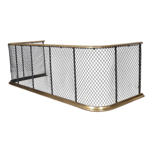 Regency Brass and Wire Fire Fender For Sale In Boston - Image 6 of 6