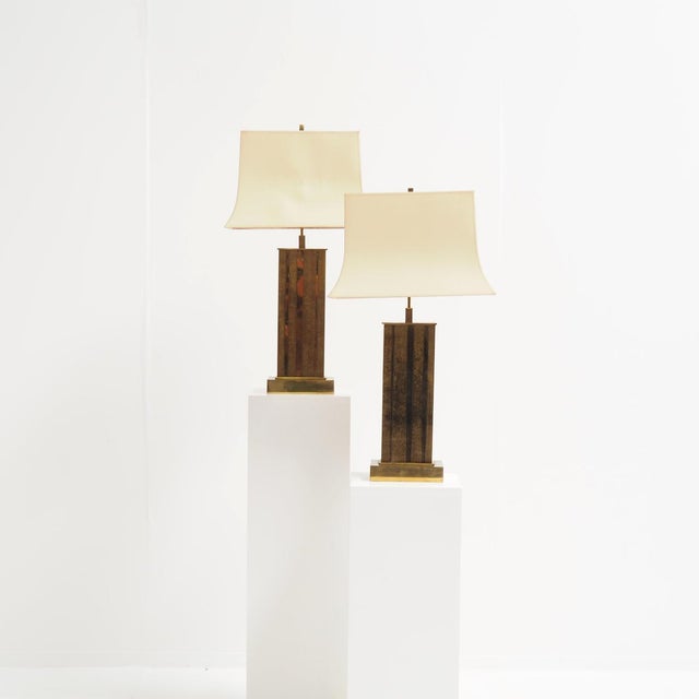 Large Brass Table Lamps by Willy Daro, Belgium, 1970s, Set of 2 For Sale - Image 9 of 12