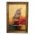 Original Vintage Oil Painting by Klekner (1962) – Tall Ship at Sunset, Seascape For Sale