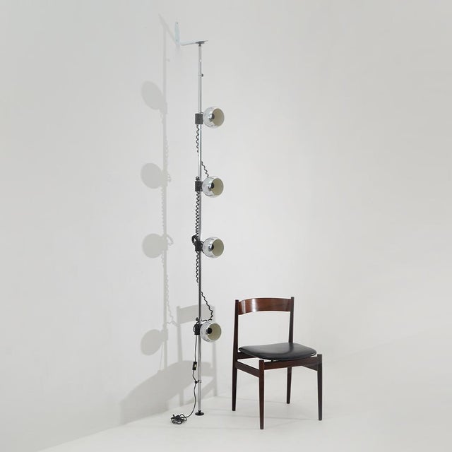 Chrome Floor-to-Ceiling Lamp, 1970s For Sale - Image 13 of 14