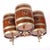 Edwardian Oak Barrel Dispenser, 1900s, Set of 4 For Sale - Image 4 of 5