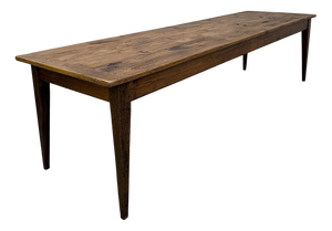 Large Farmhouse Fir Table, 1950s