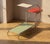 20th Century Bauhaus Tubular Steel Flower Stand with Colored Glass Shelves by Emile Guyot, Czechoslovakia, 1950 For Sale - Image 6 of 6